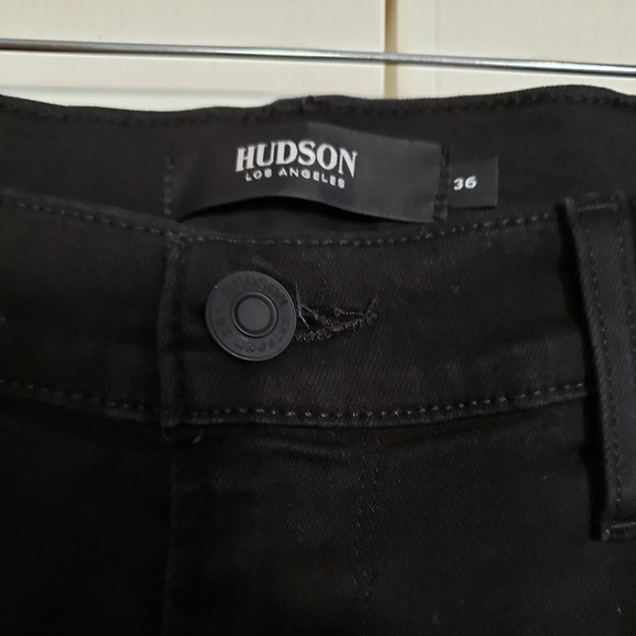 Hudson jeans Size 36 Color: black rinse Style:M402zdrc zack Skinny Fit - Picture 7 of 11